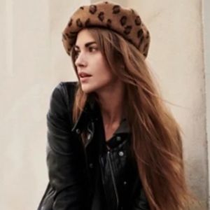 Free People Cheetah Beret